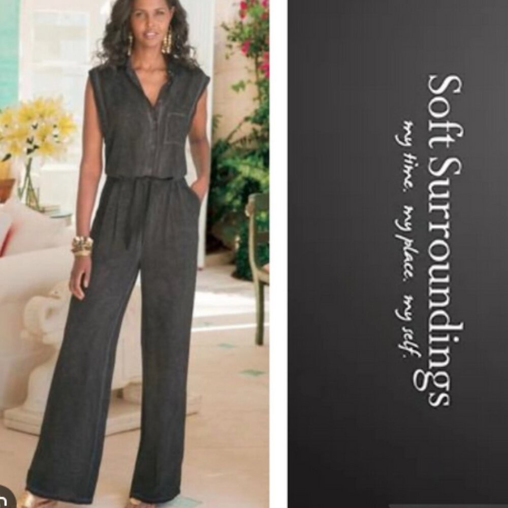Soft Surroundings Wide Leg Jumpsuit